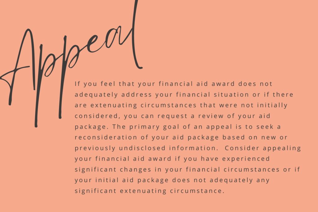 Can You Appeal A Financial Aid Award After Admissions?