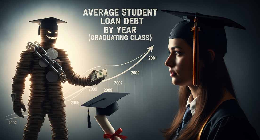Average Student Loan Debt By Year (Graduating Class)