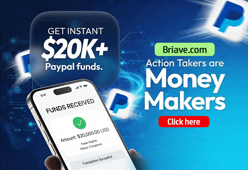Get instant 20k Paypal funds