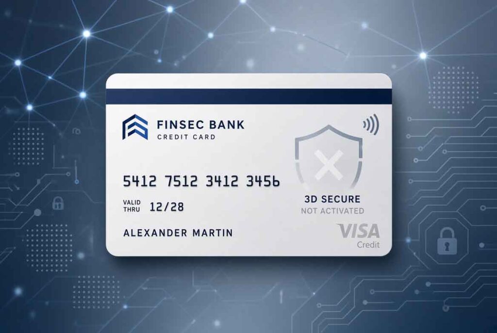 Credit card with faded security shield representing non VBV banks in 2026
